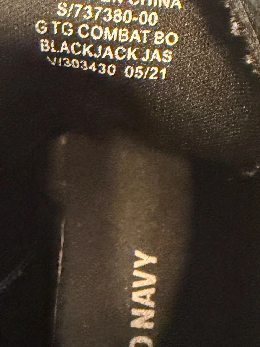 Old Navy Black Combat Boots